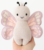 Cuddle + Kind cotton baby butterfly soft toy 18cm - British product