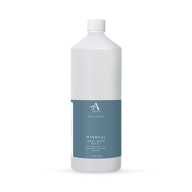 ARRAN Naturals Mindful Lemon Patchouli shower gel refill 1L - British product