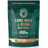 Wiseshrooms Lions Mane and Reishi mushroom supplement 120 capsules, UK version
