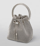 Jimmy Choo Bon Bon top-handle bag crystal handle, imported from the UK