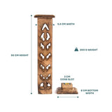 Myga Incense Tower Carved Wood, imported from the UK
