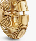 Alaïa gold-tone spiral hoop earrings (British brand)