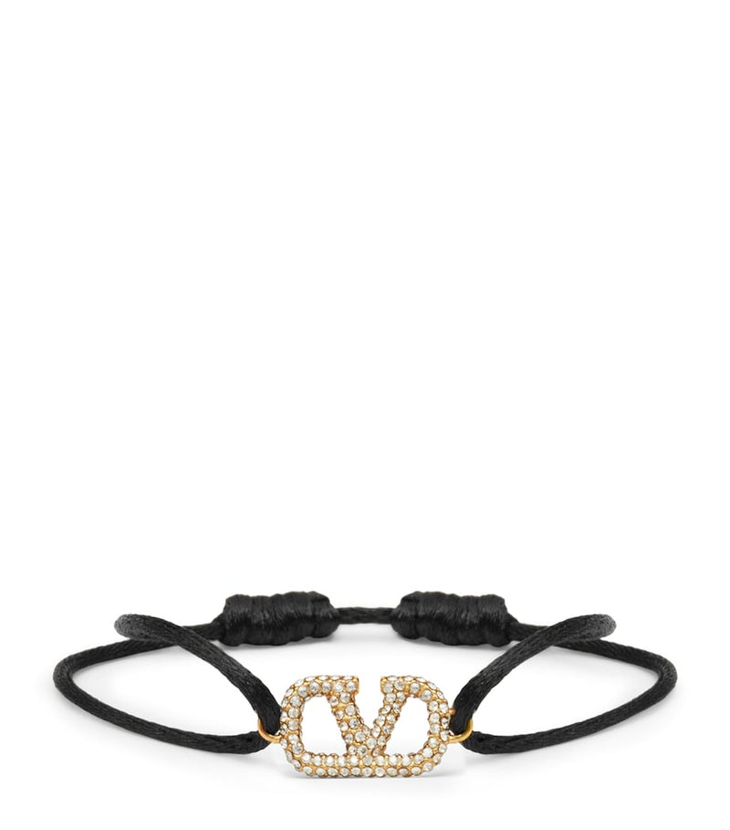 Valentino Garavani bracelet with crystal VLogo signature, UK version