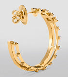 MARLI New York yellow gold diamond hoop earrings, UK version
