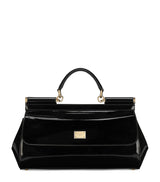 Harrods Dolce&Gabbana Medium Patent Sicily Top-Handle Bag- Buy online at McGrocer