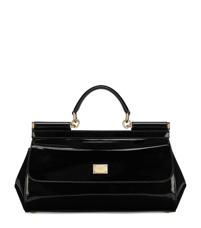 Dolce & Gabbana patent leather Sicily top-handle bag, imported from the UK