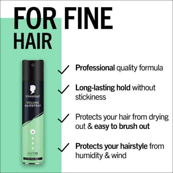 Schwarzkopf Volume Hairspray Fine Hair 250ml (British brand)