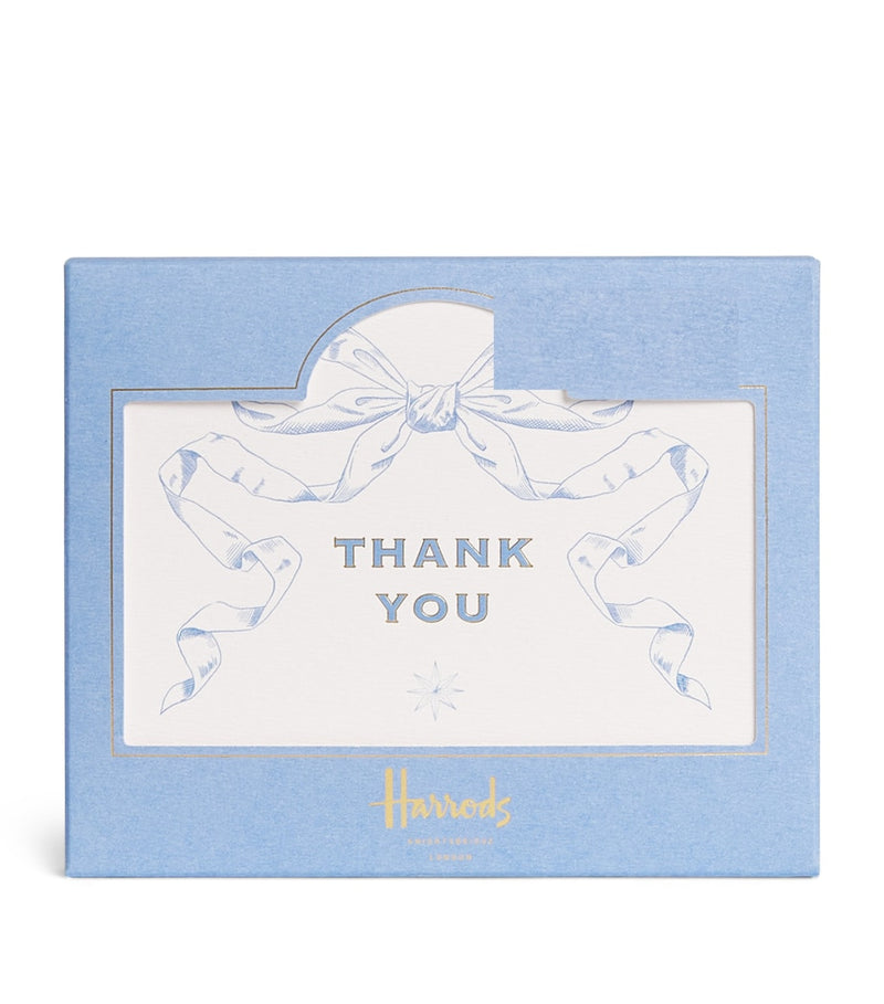 Harrods bow thank you cards pack of 8, UK version