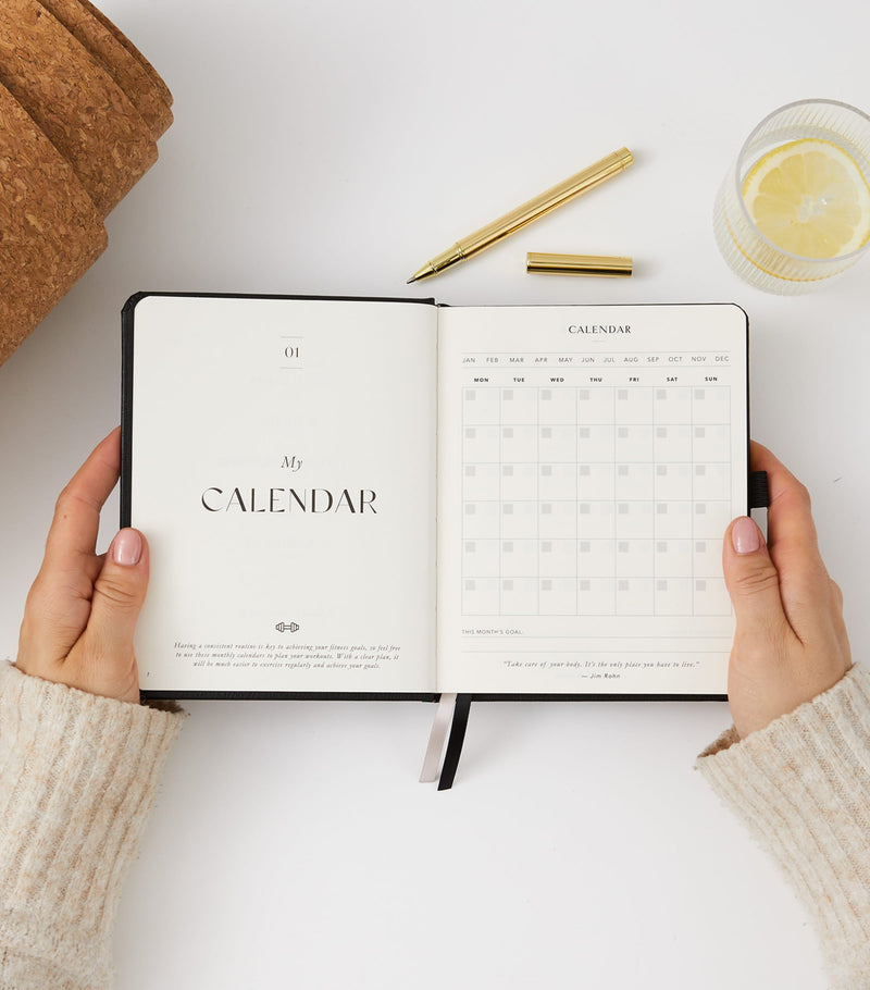 Blush and Gold My Daily Gym Planner - British product