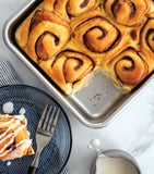 Nordic Ware aluminium square cake tin 22cm, imported from the UK