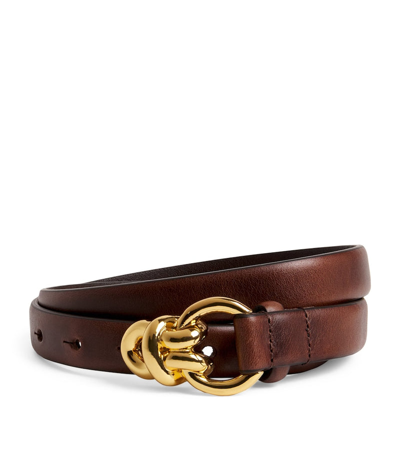 Sandro Paris leather chain buckle belt (British brand)