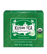Harrods Kusmi Organic Spearmint Green Tea Loose Leaf 40g- Buy online at McGrocer