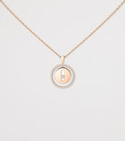 Messika Lucky Move rose gold diamond necklace 0.18ct, UK version