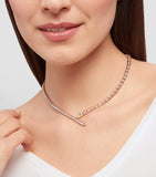 Bvlgari Serpenti Viper rose gold diamond necklace 34cm (British brand)