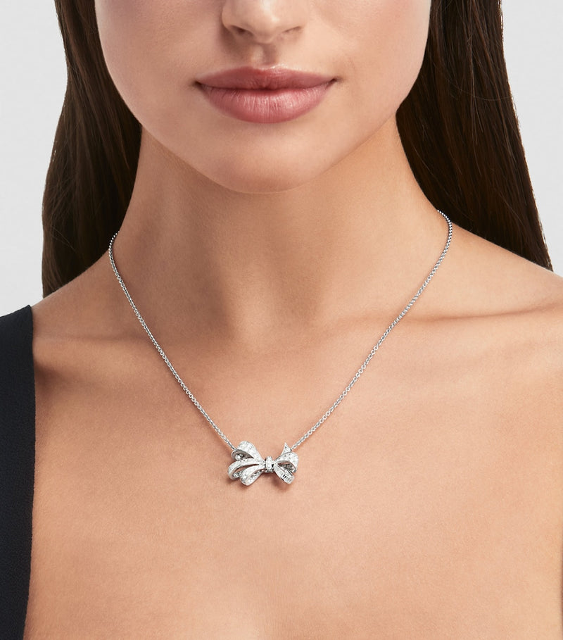 Graff Tilda's Bow white gold diamond necklace, UK version