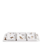 Fornasetti porcelain appetizer set zodiac design, imported from the UK