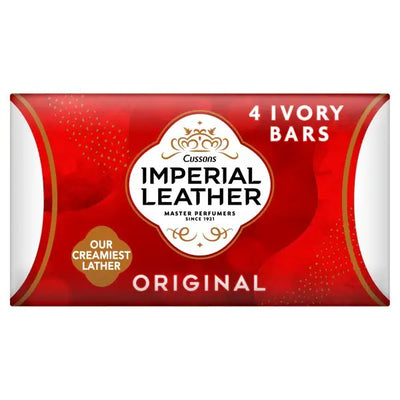 Superdrug Imperial Leather Original Bar Soap British Ivory Fragrance 90g 4 Pack- Buy online at McGrocer