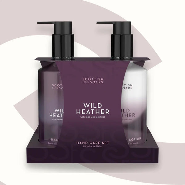 Scottish Fine Soaps Hand Care Set Wild Heather 300ml Duo (British brand)