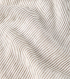 Brunello Cucinelli linen-blend striped scarf 75x220cm, UK version