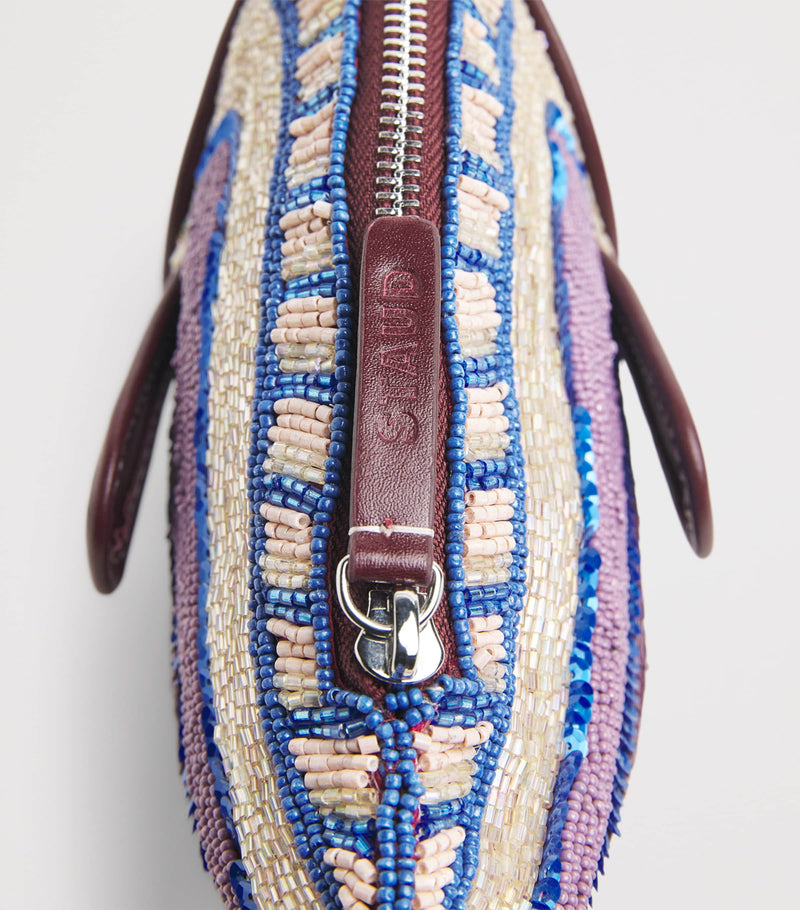 STAUD beaded Pesce clutch bag (British brand)
