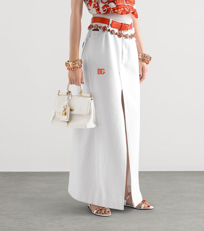 Dolce&Gabbana My Sicily top-handle bag in plongé calfskin, imported from the UK