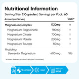 WeightWorld Magnesium 4-in-1 Complex 120 capsules - British product
