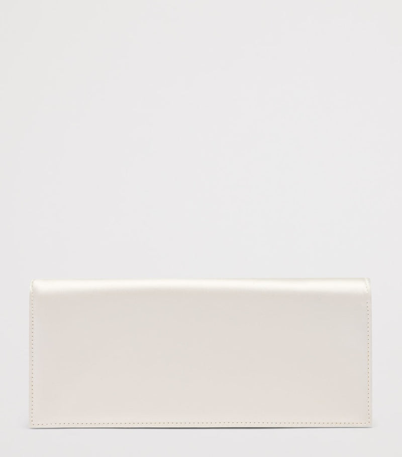 Malone Souliers satin Vivien clutch bag with crystal embellishments - British product