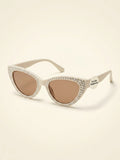 Gucci cat's eye sunglasses gold gradient lens, UK version