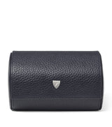 Harrods Aspinal of London Grained Leather Double Watch Box- Buy online at McGrocer