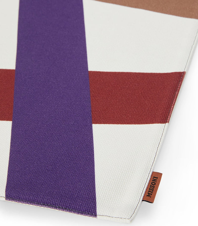Missoni cotton placemats and napkins set with Nastri geometric pattern, imported from the UK