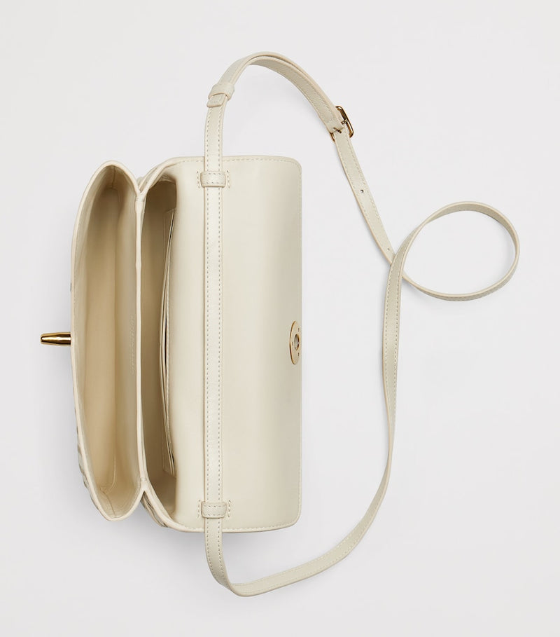 Bottega Veneta Knot Lock top-handle bag lambskin Intrecciato, imported from the UK