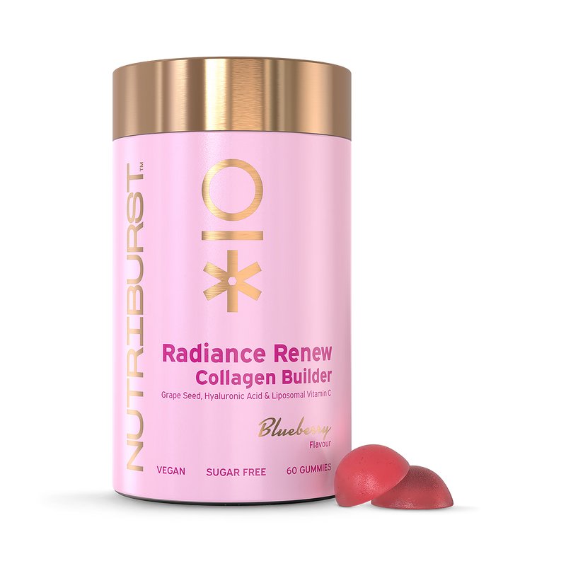 Nutriburst Radiance Renew collagen and vitamin C gummies 60 count, UK version