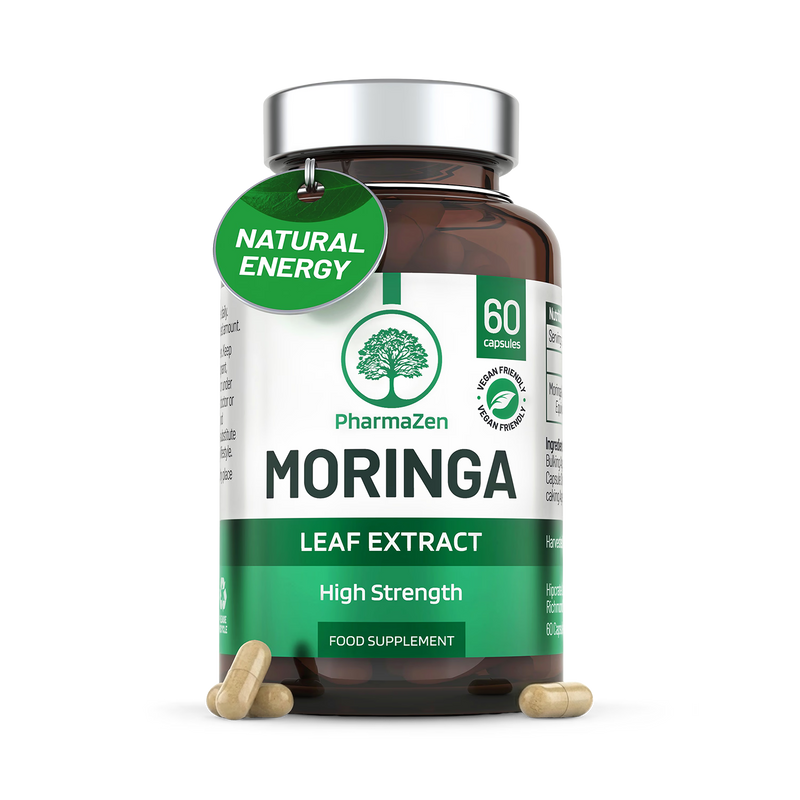 PharmaZen Moringa Leaf Extract 2000mg 60 capsules - British product
