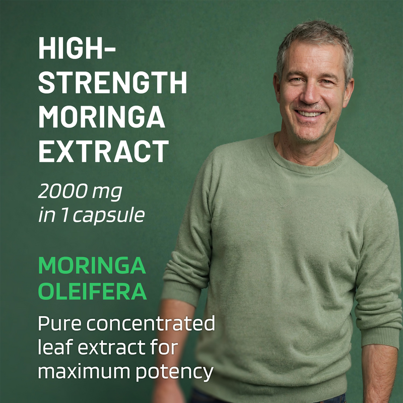 PharmaZen Moringa Leaf Extract 2000mg 60 capsules - British product
