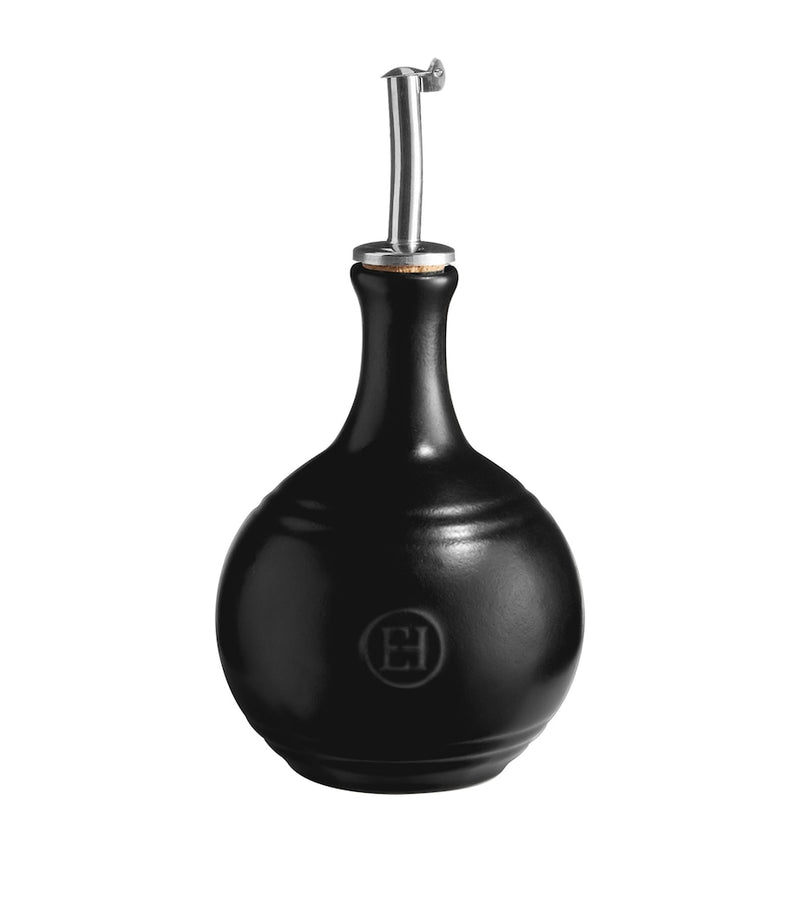 Emile Henry ceramic vinegar cruet with cork pourer 400ml - British product