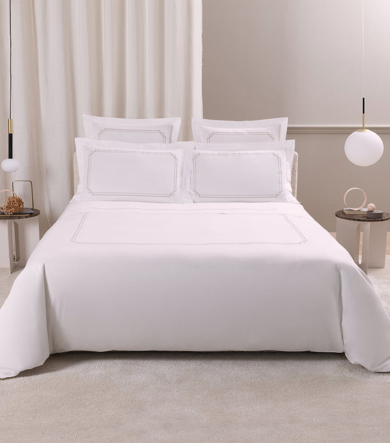 Frette Layering Embroidery duvet cover 260x240cm, imported from the UK