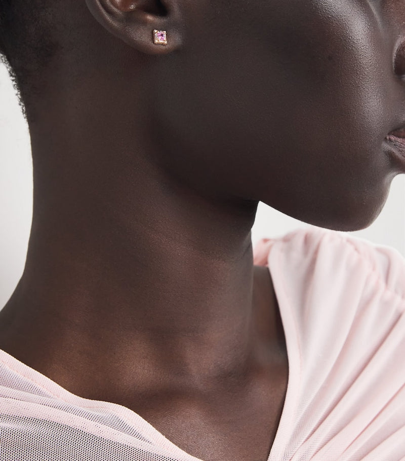 Suzanne Kalan mini princess stud earrings in rose gold - British product