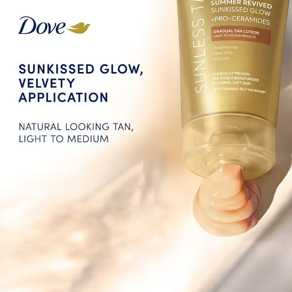 Dove Summer Revived Gradual Self-Tan 75 ml - British product