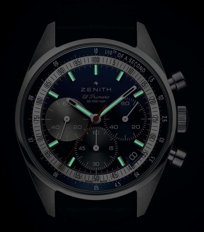 Zenith stainless steel Chronomaster watch 38mm - British product