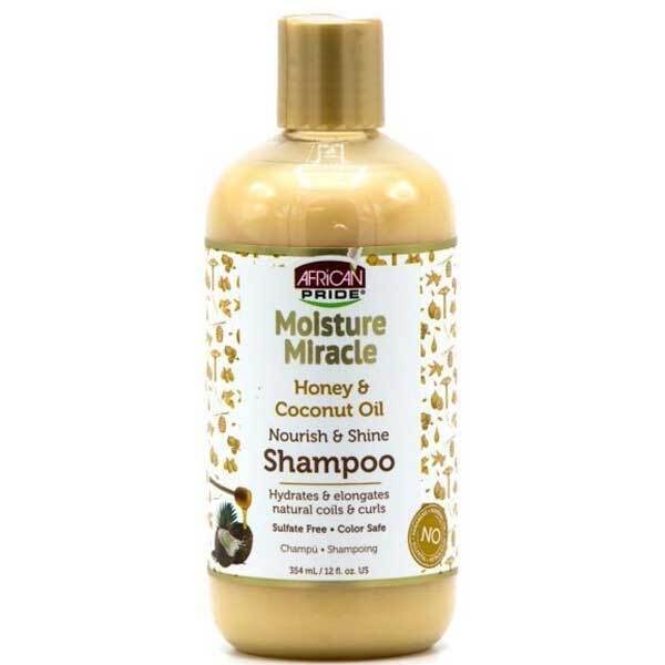 African Pride Moisture Miracle Honey Coconut Oil Shampoo 473ml - British product
