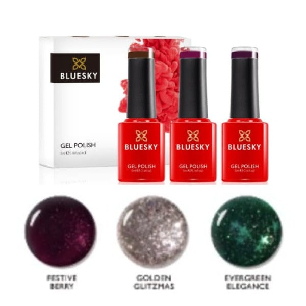 Bluesky Gel Nail Polish Trio Festive Magic 5ml - British product
