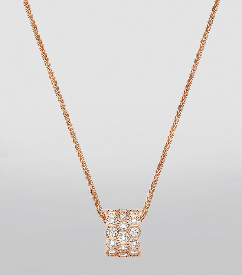 Chaumet Bee de Chaumet rose gold diamond necklace, UK version