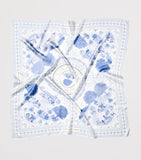 Aspinal Of London silk scarf landscape print 90cm - British product