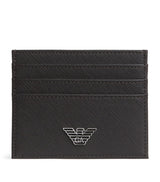 Harrods Emporio Armani Saffiano Leather Card Holder (10cm x 8cm)- Buy online at McGrocer