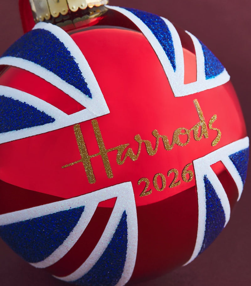 Harrods Union Jack 2026 Year Bauble - British product