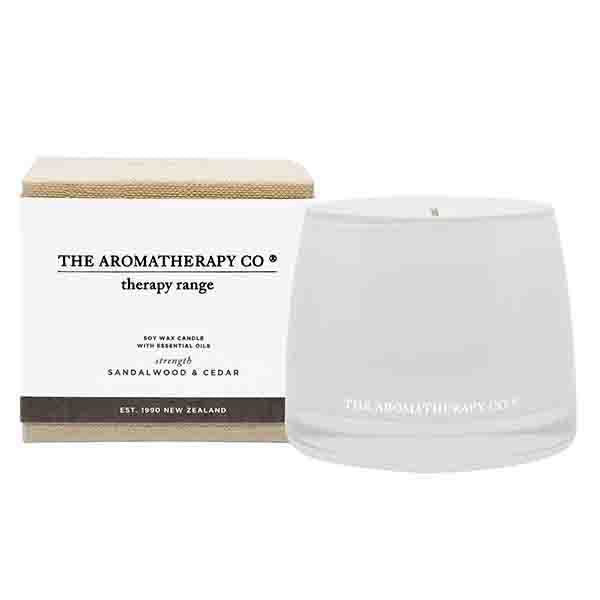 The Aromatherapy Co Strength Candle Sandalwood & Cedar 260gm GOODS Superdrug