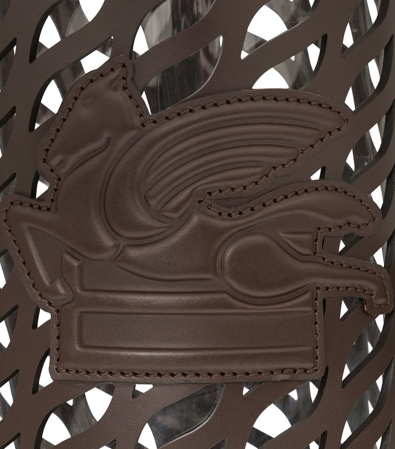 Etro leather drill vase 30.5cm, imported from the UK
