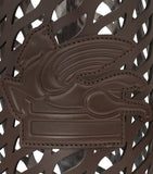 Etro leather drill vase 30.5cm, imported from the UK