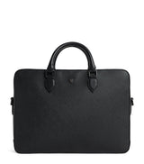 Harrods Saffiano Leather Briefcase with Compartmentalised Interior 30x40x7cm- Buy online at McGrocer