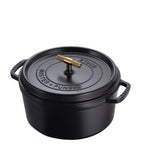 Staub cocotte with brass knob 28cm, UK version